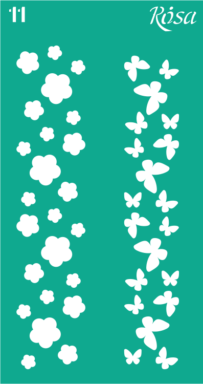 Šablona opakovatelně samolepicí 13x20cm – 11