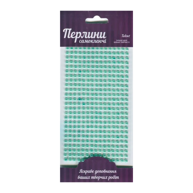 Samolepicí třpytivé perličky 5mm 375ks – Turquoise