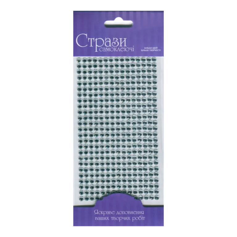 Samolepicí třpytivé kamínky 5mm 375ks – Silver