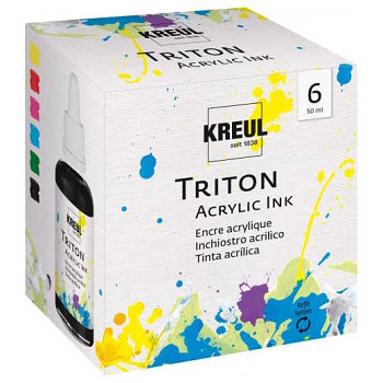 Sada akrylových inkoustů Triton 6x50ml