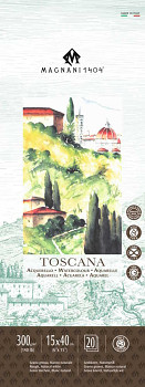 Akvarelový blok Magnani Toscana 15x40cm 300g 100% bavlna