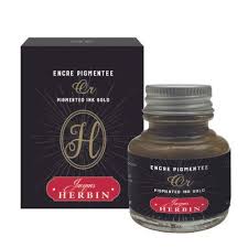 Metalický inkoust Herbin 30ml – Gold