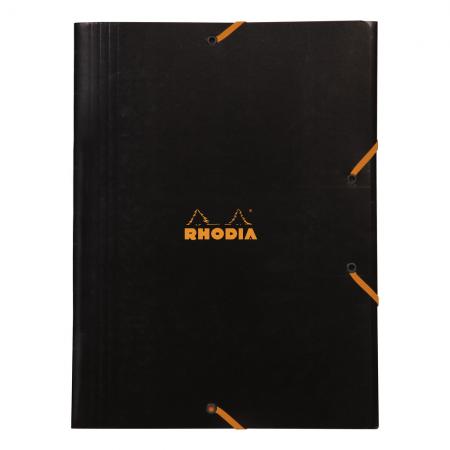 Chlopňové desky Rhodia 24x32cm Black
