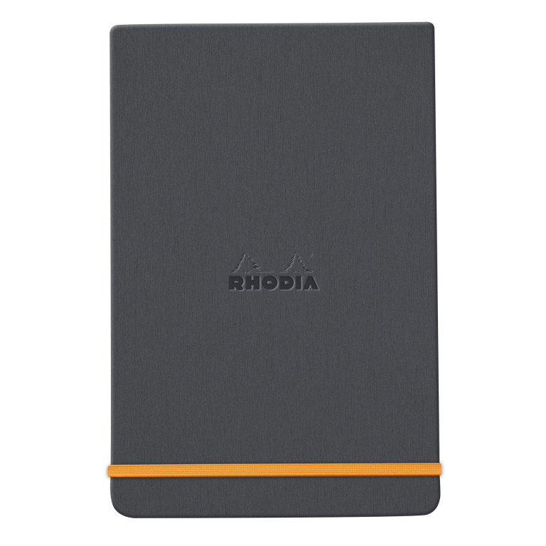 Zápisník Rhodia s pevnými deskami 9x14cm – Titanium
