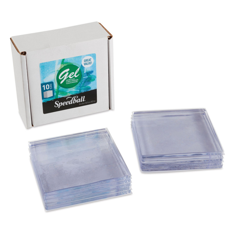 Gelová podložka Gel Plate 13x13cm 10ks výhodné balení Speedball