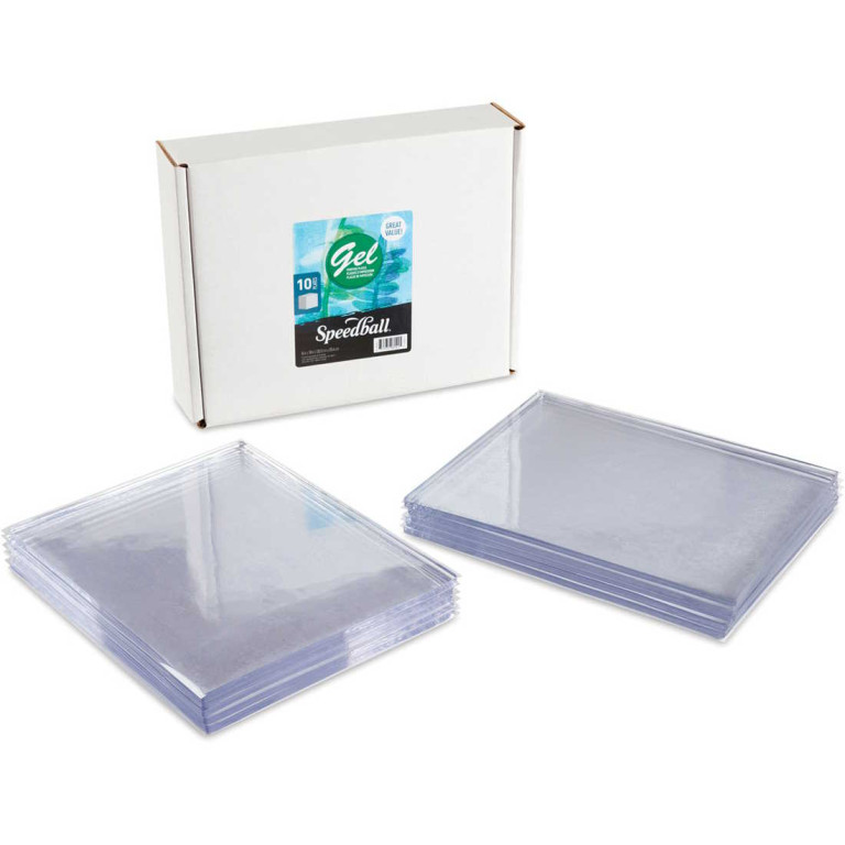 Gelová podložka Gel Plate 20x25cm 10ks výhodné balení Speedball