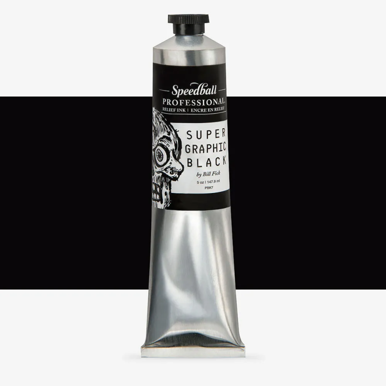 Profesionální tiskařská barva Speedball 150ml Supergraphic black