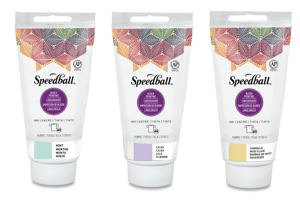 Linorytová barva Speedball na textil