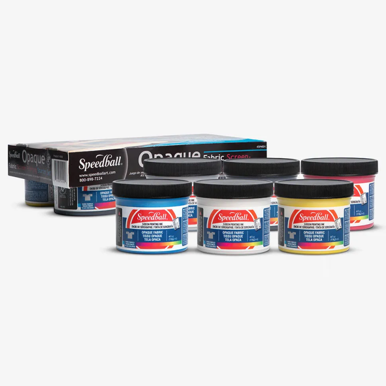 Sada sítotiskových barev na textil Speedball 6x118ml