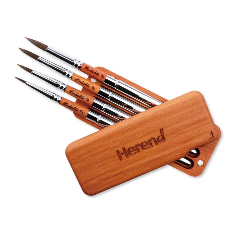 Sada cestovních štětců Herend 521 veverka 4ks