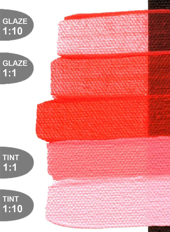 Akryl Golden Fluid 30ml – 2491 Fluorescent Red