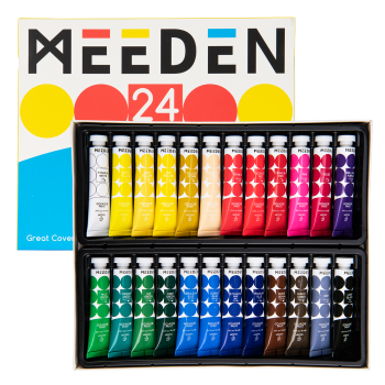 Sada kvašových barev Meeden 24x12ml
