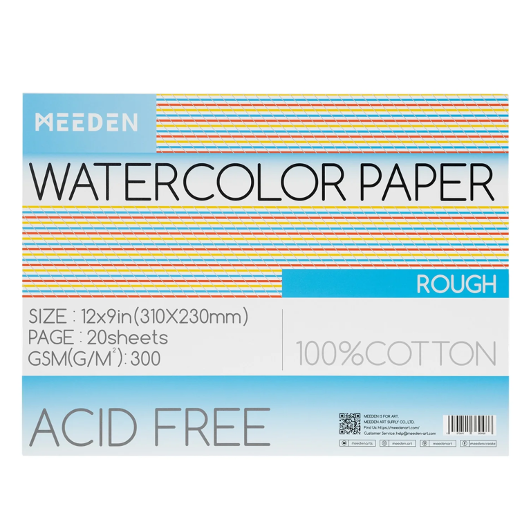 Akvarelový blok Meeden 100% bavlna 23x31cm Rough