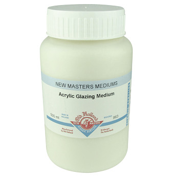 Glazing medium pro akryl New Masters 500ml