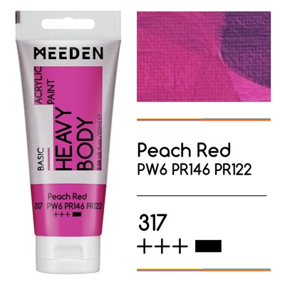 Akrylová barva Meeden 100ml – 317 Peach Red