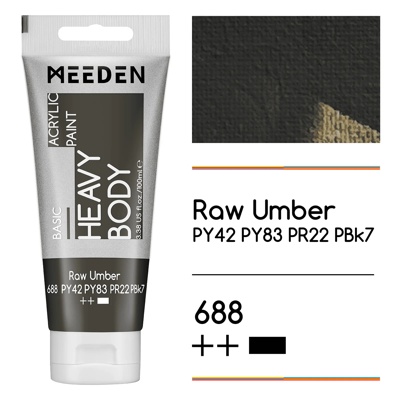 Akrylová barva Meeden 100ml – 688 Raw Umber