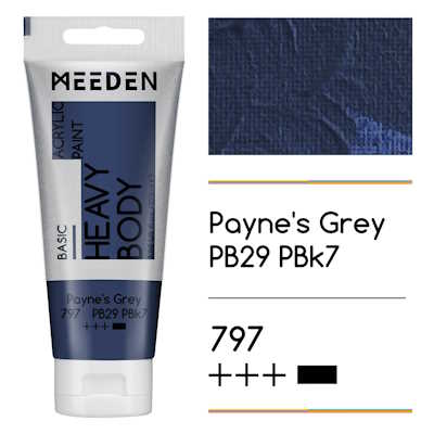 Akrylová barva Meeden 100ml – 797 Payne’s Grey