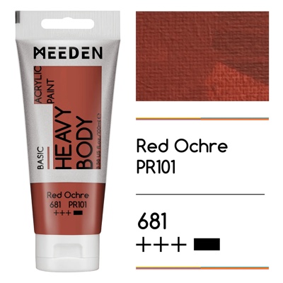 Akrylová barva Meeden 100ml – 681 Red Ochre