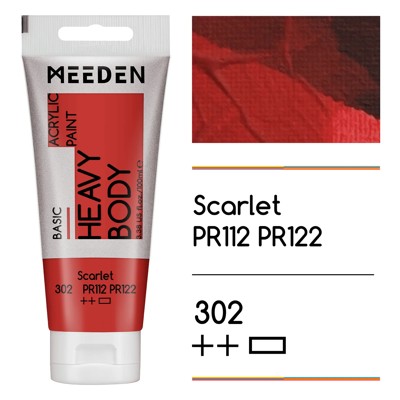 Akrylová barva Meeden 100ml – 302 Scarlet