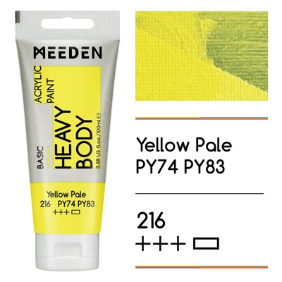 Akrylová barva Meeden 100ml – 216 Yellow Pale