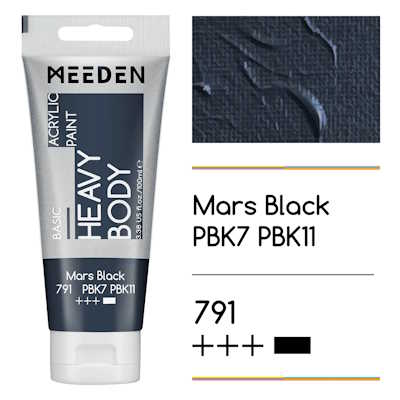 Akrylová barva Meeden 100ml – 791 Mars Black
