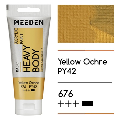 Akrylová barva Meeden 100ml – 676 Yellow Ochre