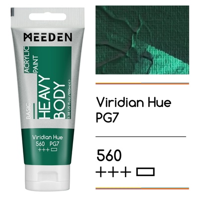 Akrylová barva Meeden 100ml – 560 Viridian Hue