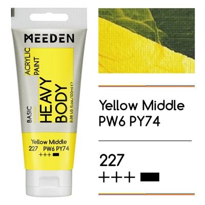 Akrylová barva Meeden 100ml – 227 Yellow Medium