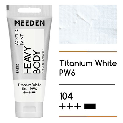 Akrylová barva Meeden 100ml – 104 Titanium White