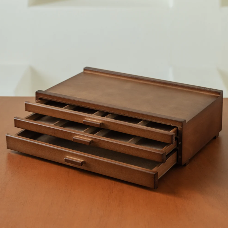 Dřevěná kazeta se 3 šuplíky Meeden premium