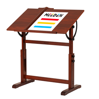 Dřevěný umělecký pracovní stůl Meeden 6062