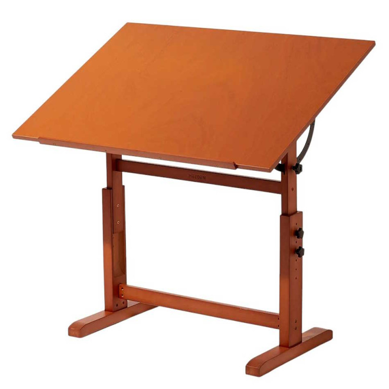 Dřevěný umělecký pracovní stůl Meeden 6008