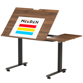 Elektrický umělecký pracovní stůl 140x70cm výškově nastavitelný, tmavý