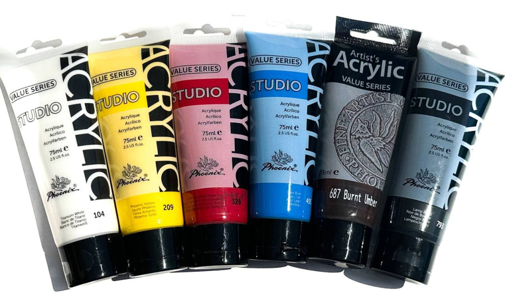 Sada akrylových barev Phoenix 6x75ml