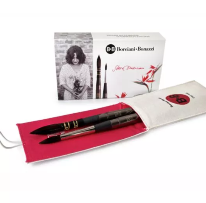 Cestovní sada štětců pro akvarel – 2 ks Silvia Molnari