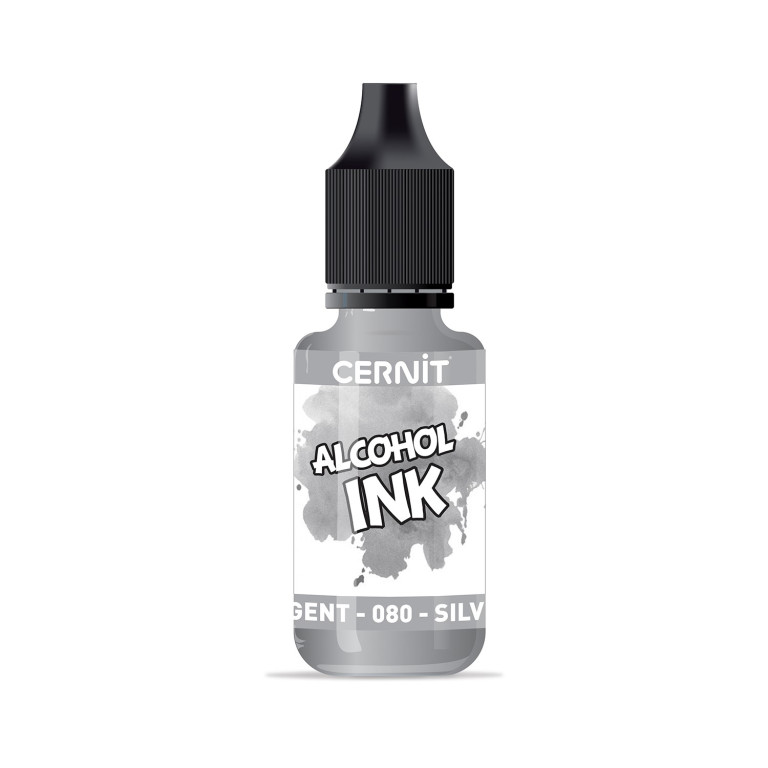 Inkoust Cernit na alkoholové bázi 20ml – 080 silver