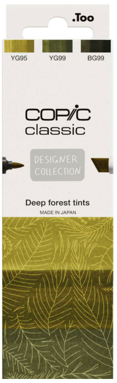 Sada markerů Copic Classic 3ks Deep forest tints