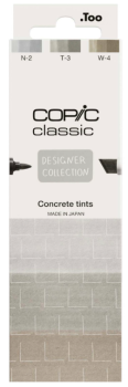 Sada markerů Copic Classic 3ks Concrete tints