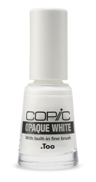 Copic Opaque White s jemným štětcem, 6 ml