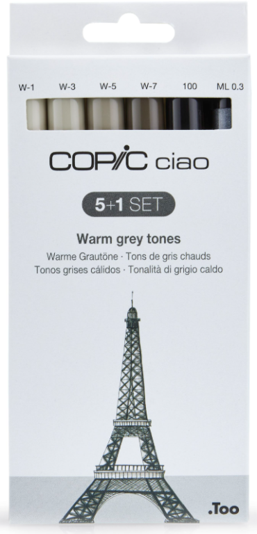 Copic Ciao sada 5+1 Warm Grey