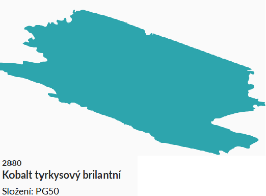 Akvarelová barva Umton 2,6ml – 2880 Kobalt tyrkysový brilantní