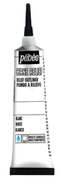 Kontura na sklo Cerne Relief 20ml – bílá