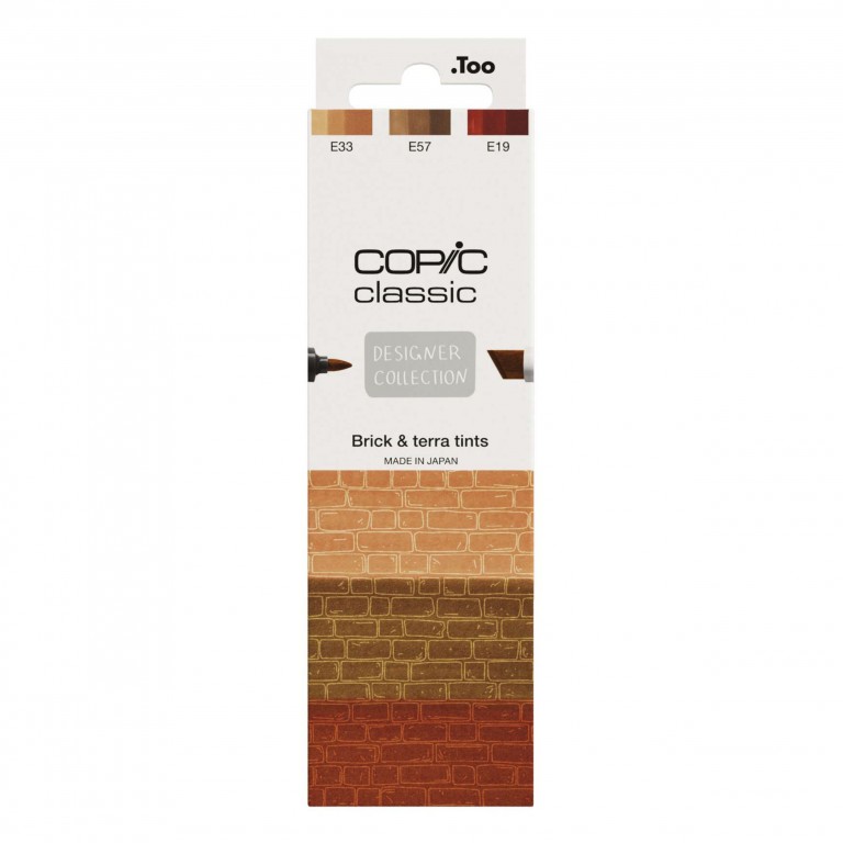 Sada markerů Copic Classic 3ks Brick & terra tints