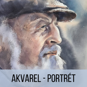 M. Verner: Portrét akvarel 6-7.9.25 Praha