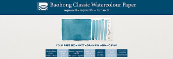 Watercolour pad Baohong Classic 13x38cm cold pressed 300g