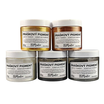 Práškové pigmenty Master Pearlescent – různé odstíny