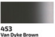 Akrylová barva Rosa 75ml – 453 Van Dyke brown