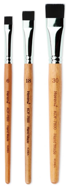 Sada začišťovacích štětců Herend KOF-7800 syntetické 3ks