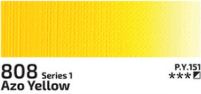 Kvašová barva Rosa 20ml – 808 Azo Yellow