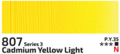 Kvašová barva Rosa 20ml – 807 Cadmium Yellow Light